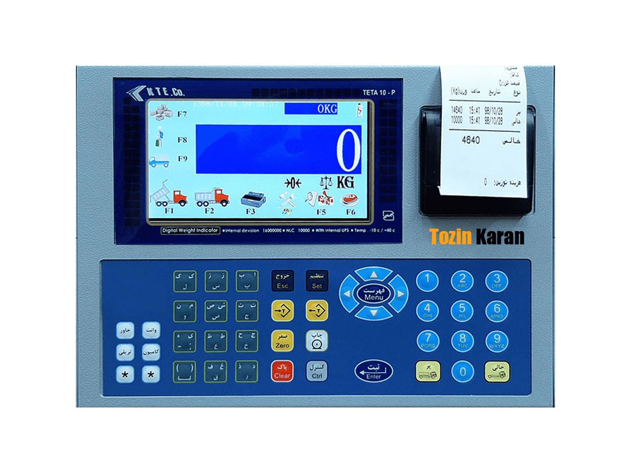 نمایشگر تتا 10 پرینتردار مدل تتا 10 Teta10 P