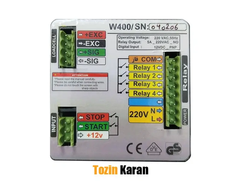 نمایشگر رله دار TZKB مدل TZ-402 - 2